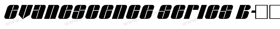 Evanescence Series B字体转换